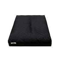 Produktbild von ROYSSON Hundebett und Katzenbett als wasserdichtes Hundekissen aus Polyester, hypoallergen, Schwarz, Größe S (65x45x12cm)