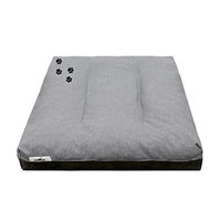 Produktbild von ROYSSON Hundebett und Katzenbett wasserdicht hypoallergen Grau L 90x60x12cm