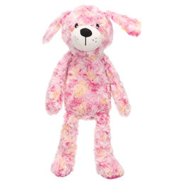 Roza Flamingo Hundespielzeug aus Plüsch in Rosa mit Squeaker und Knistereffekt XL – Bild 1 von 3