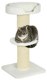 RPSTrading Katzenbaum 91 cm mit Katzenbett und Plattform aus Wolle in Creme – Bild 1 von 1