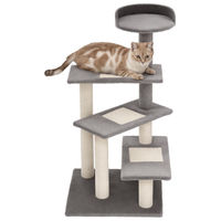 Produktbild von RPSTrading Katzenkratzbaum mit Sisal Kratzpfosten Höhle und Hängematte 160 cm