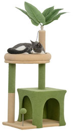 RPSTrading Kratzbaum für Katzen mit Katzenhöhle, Katzenbett, Juteseil und 2 Spielbällen, 98 cm – Bild 1 von 1
