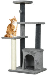 RPSTrading Kratzbaum für Katzen mit Katzenhöhle, Plattformen und Plüschball 103 cm – Bild 1 von 1