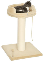 RPSTrading Kratzbaum Katzenbett mit Spielzeug Beige 55 x 55 x 83 cm für Katzen – Bild 1 von 1