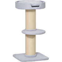 Produktbild von RPSTrading Kratzbaum mit Sisalstämmen für mittelgroße Katzen in Hellblau 91 cm