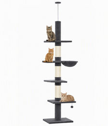 RPSTrading Kratzbaum mit verstellbarer Hängematte für Katzen 225-255 cm – Bild 1 von 1