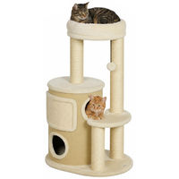 Produktbild von RPSTrading Kratzbaum Set für Katzen mit 2 Sisalkratzpfosten, Plattform, Sisalbrett und Spielball