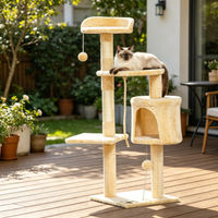 Produktbild von RPSTrading Road Kratzbaum 114cm stabil mit Hängematte für große Katzen