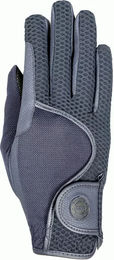 RSL London Reithandschuhe Unisex aus Kunstleder und Mesh Größe XS Blau Grau – Bild 1 von 3