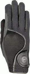 RSL London Reithandschuhe Unisex aus Serino und Mesh Schwarz Größe M – Bild 1 von 4
