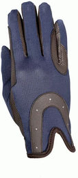 RSL Reithandschuhe Good Luck Braun Blau XS Unisex aus Polyester – Bild 1 von 3