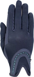 Produktbild von RSL Riders Touch Good Luck Reithandschuhe mit Pailletten Blau Taille 7,5