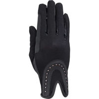 Produktbild von RSL Riders Touch Good Luck Reithandschuhe mit Pailletten für Damen und Herren aus Polyester in Gold Rosa oder Schwarz Größe S