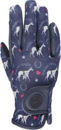 Produktbild von RSL Riders Touch Joana Reithandschuhe für Kinder in Blau Größe 4XS