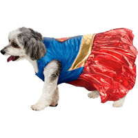 Produktbild von Rubies DC Comics Supergirl Haustierkostüm für Hunde und Katzen Größe S