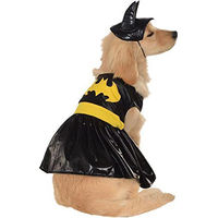 Produktbild von Rubies DC Heroes and Villains Collection Batgirl Haustierkostüm Schwarz Größe M - 1 Stk.