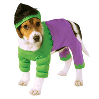 Produktbild von Rubies Hulk Hundekostüm Overall aus Polyester in Grün XL - 1 Stk.