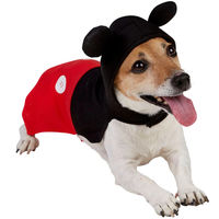 Produktbild von Rubies Mickey Mouse Hundekostüm Jacke Schwarz-Rot Größe XS