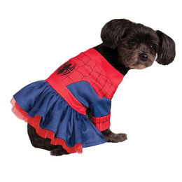 Rubies Spidergirl Hundekostüm aus Polyester in Rot Bunt Größe S - 1 Stk. – Bild 1 von 2