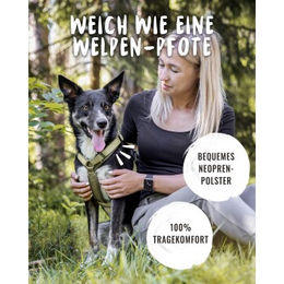 Rudelkönig Bella Hundegeschirr gepolstertes Sicherheitsgeschirr aus Neopren Grün Größe XL – Bild 1 von 8