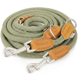 Rudelkönig Führleine Emma Hundeleine aus Polyester mit Leder 2,25 m wasserabweisend - 2,3 m – Bild 1 von 9