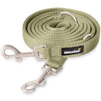 Produktbild von Rudelkönig Führleine Frida Hundeleine aus Nylon für mittelgroße und große Hunde 2,30m wasserabweisend in Grün oder Beige - 2,3 m