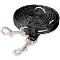 Produktbild von Rudelkönig Führleine Frida Hundeleine aus Nylon in Schwarz 2,30m - 2,3 m