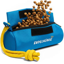 Rudelkönig Futterbeutel für Hunde als Apportierbeutel und Trainingsdummy aus Polyester in Blau – Bild 1 von 13