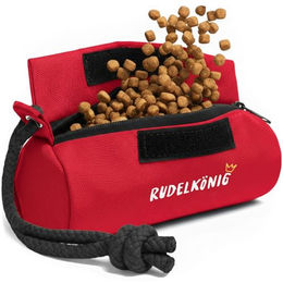 Rudelkönig Futterbeutel für Hunde als Apportierbeutel und Trainingsdummy aus Polyester in Rot – Bild 1 von 13