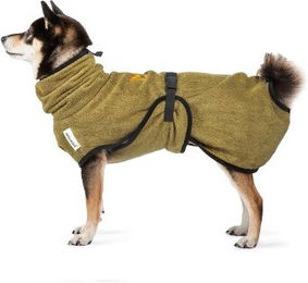 Rudelkönig Hundebademantel aus 100% Baumwolle saugstark Grün M – Bild 1 von 6