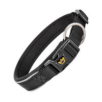 Produktbild von Rudelkönig Hundehalsband Paola Reflektierend aus Nylon Schwarz - 1 Stk.