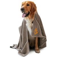 Produktbild von Rudelkönig Hundehandtuch aus Baumwolle Grau für kleine Hunde