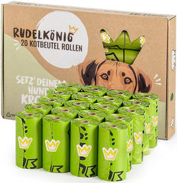 Rudelkönig Hundekotbeutel Grün 300 Stück aus recyceltem Kunststoff – Bild 1 von 6
