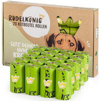 Produktbild von Rudelkönig Hundekotbeutel Grün 300 Stück aus recyceltem Kunststoff