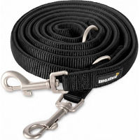 Produktbild von Rudelkönig Hundeleine Bella gepolsterte Führleine aus Nylon in Schwarz 2,30m - 2,3 m