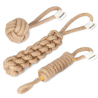 Produktbild von Rudelkönig Hundespielzeug Seil Set aus 100% Baumwolle in Braun und Beige