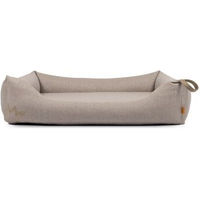 Produktbild von Rudelkönig Koye Orthopädisches Hundebett mit Memory Foam, waschbar, Beige/Grau, Größe S