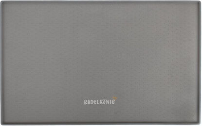Rudelkönig Napfunterlage für Hunde aus Silikon rutschfest und wasserdicht grau 40x30cm – Bild 1 von 6