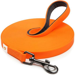 Rudelkönig Schleppleine für Hunde aus Biothane 10m Orange waterproof - 10 m – Bild 1 von 6