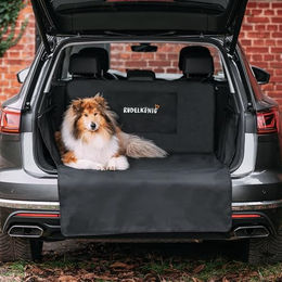 Rudelkönig Universal Autoschondecke für Hunde mit Ladekantenschutz wasserabweisend Schwarz aus Polyester – Bild 1 von 13