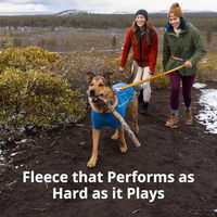 Produktbild von Ruffwear Climate Changer Fleece-Hundejacke für Hunde in Grau oder Blau