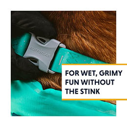 Ruffwear Confluence Hundehalsband aus Biothane wasserfest Blau Schwarz Größe M – Bild 1 von 9