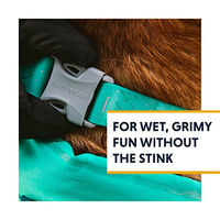 Produktbild von Ruffwear Confluence Hundehalsband aus Biothane wasserfest Blau Schwarz Größe M