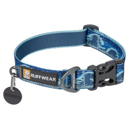 Ruffwear Crag Hundehalsband Midnight Wave Blau Größe M aus Polyester mit Aluminium-V-Ring – Bild 1 von 10