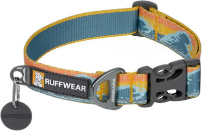 Produktbild von Ruffwear Crag Hundehalsband mit Gurtband in Gelb und Bunt