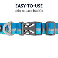 Produktbild von Ruffwear Crag Hundehalsband reflektierend Blau mit Aluminium-Verschluss