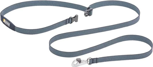 Produktbild von Ruffwear Flagline Hundeleine Joggingleine für Hunde in Grau und Blau
