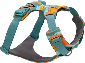 Produktbild von Ruffwear Front Range Hundegeschirr Sportgeschirr aus Nylon in Grün Bunt Größe XS