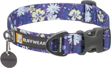 Ruffwear Front Range Hundehalsband Wildflower für erwachsene Hunde in Lila Bunt mit Aluminium-Verschluss – Bild 1 von 2