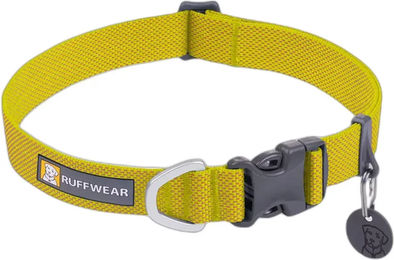Produktbild von Ruffwear Hi & Light Hundehalsband mit Gurtband in Grün und Gelb